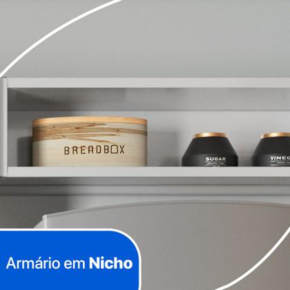 Imagem de Cozinha Compacta em L Diamante Smart com 7 Portas 818409 Telasul