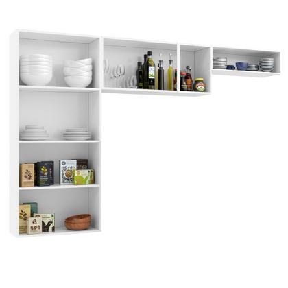 Imagem de Cozinha Compacta em L Diamante Smart com 7 Portas 818409 Telasul