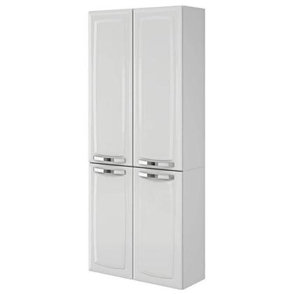 Imagem de Cozinha Compacta Itatiaia Rose Completa com 4 Peças 10 portas e 1 gaveta Branca com nicho