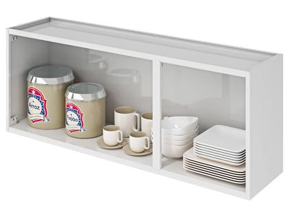 Imagem de Cozinha Compacta Itatiaia Rose Completa com 4 Peças 10 portas e 1 gaveta Branca com nicho