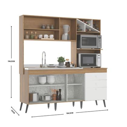 Imagem de Cozinha Compacta Luísa 6 Portas 3 Gavetas