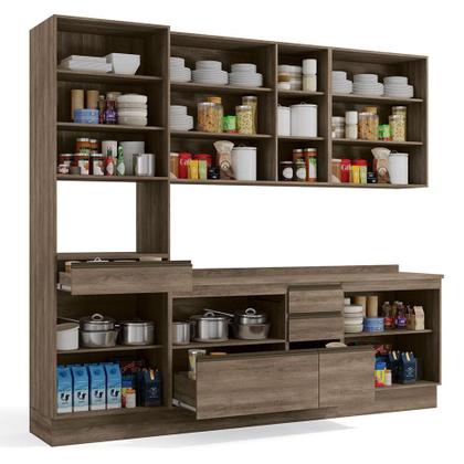 Imagem de Cozinha Compacta Maxxi 12 PT 5 GV Nogal