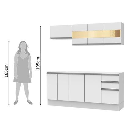 Imagem de Cozinha Compacta MDF Smart Modulada Madesa