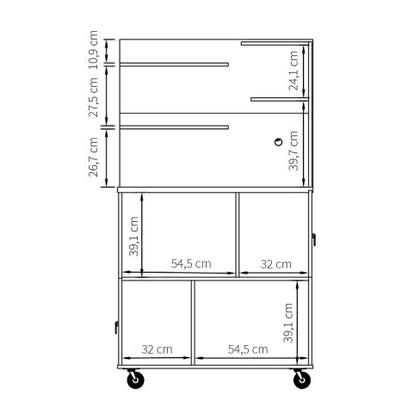 Cozinha Compacta Vini 2 PT Nature e Off White - Patrimar Imagem de Cozinha Compacta Vini 2 PT Nature e Off White