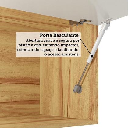 Imagem de Cozinha Completa 100% Mdf 6 Peças 12 Portas 4 Gavetas e Vidro 354cm Vicenza Espresso Móveis