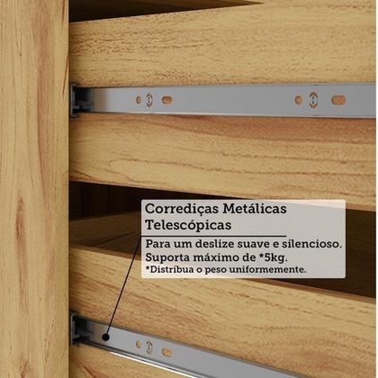 Imagem de Cozinha Completa 100% Mdf 6 Peças 12 Portas 4 Gavetas e Vidro 354cm Vicenza Espresso Móveis