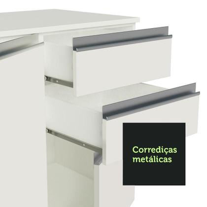 Imagem de Cozinha Completa 100% MDF Madesa Smart 250 cm Modulada Com Balcão e Tampo