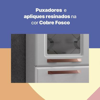 Imagem de Cozinha Completa 14 Portas 3 Gavetas 5 Vidros Mirage New
