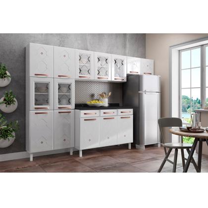 Imagem de Cozinha Completa 14 Portas 3 Gavetas 5 Vidros Mirage New