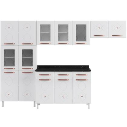 Imagem de Cozinha Completa 14 Portas 3 Gavetas 5 Vidros Mirage New