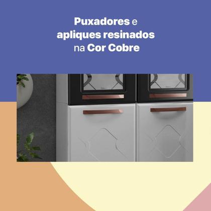 Imagem de Cozinha Completa 14 Portas 3 Gavetas 5 Vidros Mirage New