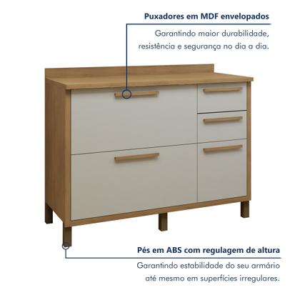 Imagem de Cozinha Completa 3 Peças 7 Portas 2 Gavetas