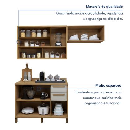 Imagem de Cozinha Completa 3 Peças 7 Portas 2 Gavetas