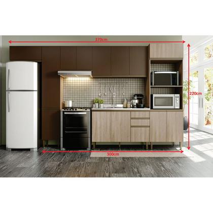 Imagem de Cozinha Completa 4 Peças com Basculante Cook Be Mobiliario