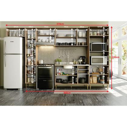 Imagem de Cozinha Completa 4 Peças com Basculante Cook Be Mobiliario