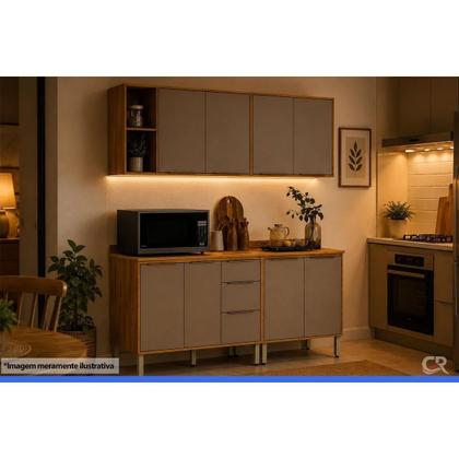 Imagem de Cozinha Completa 4 Peças Plena CZ469 Cinamon/Nude Demóbile