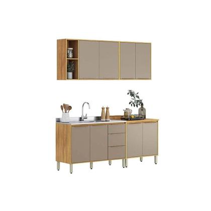 Imagem de Cozinha Completa 4 Peças Plena CZ470 Cinamon/Nude Demóbile