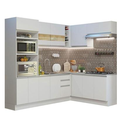 Imagem de Cozinha Completa 419001 Com Armário E Balcão Branco Branco