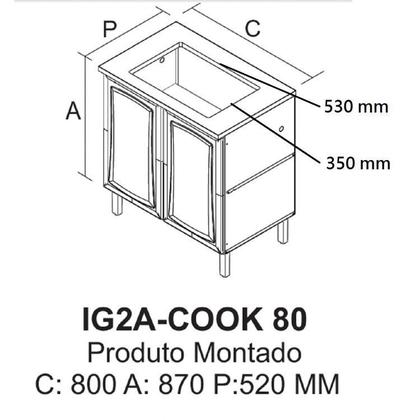 Imagem de Cozinha Completa 5 Peças 15 Portas 2 Gavetas Tarsila Itatiaia