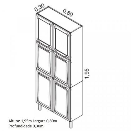 Imagem de Cozinha Completa 5 Peças 15 Portas 2 Gavetas Tarsila Itatiaia