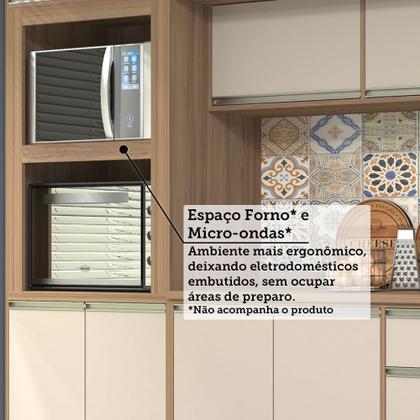 Imagem de Cozinha Completa 5 Peças com Espaço para Micro-ondas e Tampo