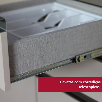 Imagem de Cozinha Completa 6 Peças 100% Mdf com Cristaleira Connect