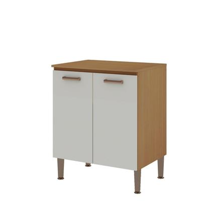 Imagem de Cozinha Completa 6 Peças 100% Mdf Essência Freijo/White laca