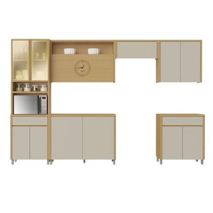 Imagem de Cozinha Completa 6 Peças 12 Portas 2 Gavetas Condessa 350cm 100% Mdf