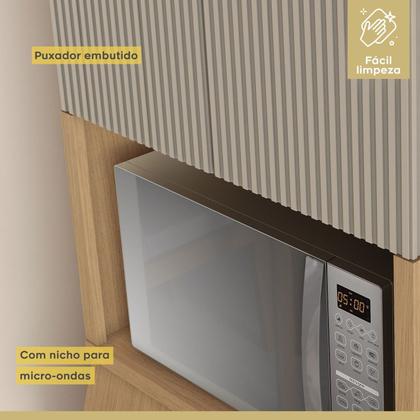 Imagem de Cozinha Completa 6 Peças 13 Portas 7 Gavetas Simone Mendes 350cm 100% Mdf