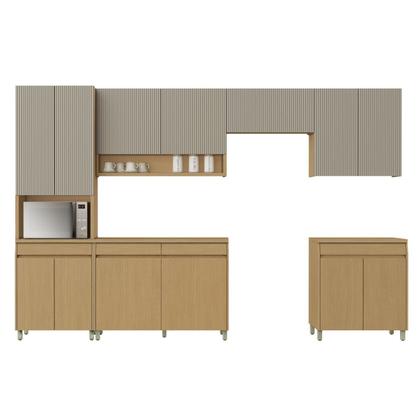 Imagem de Cozinha Completa 6 Peças 13 Portas 7 Gavetas Simone Mendes 350cm 100% Mdf