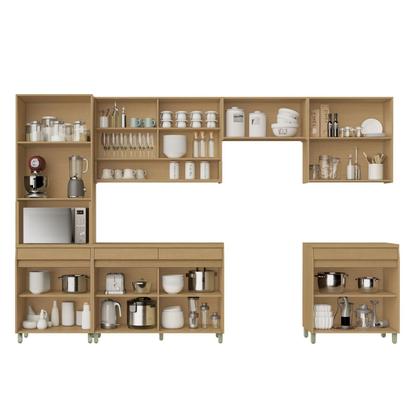 Imagem de Cozinha Completa 6 Peças 13 Portas 7 Gavetas Simone Mendes 350cm 100% Mdf