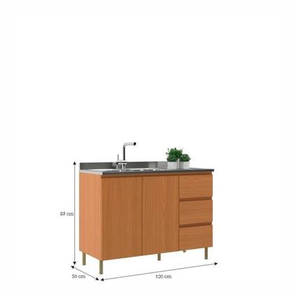 Imagem de Cozinha Completa 6 Peças 15 Portas 3 Gavetas Florença