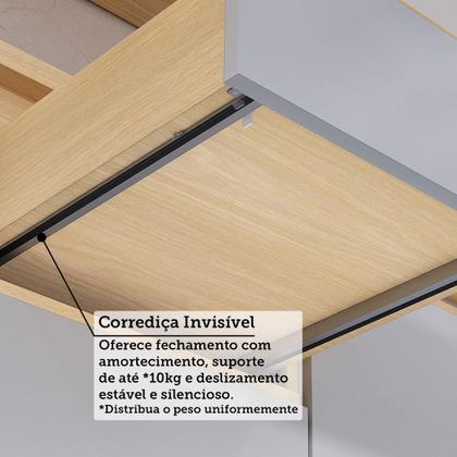 Imagem de Cozinha Completa 6 Peças com Espaço para Micro-ondas e Tampo 310cm Aura Luciane Móveis