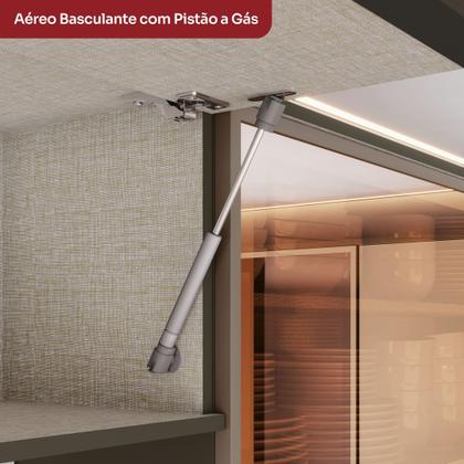 Imagem de Cozinha Completa 8 Peças 8 Portas 100% MDF Aurora Espresso Móveis