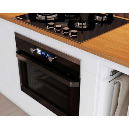 Imagem de Cozinha Completa Americana 12 Peças (5 Aéreos + 4 Balcões + 3 Complementos) CZ314 Cinza - Henn