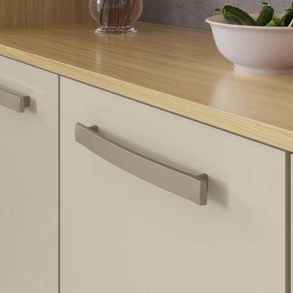 Imagem de Cozinha Completa Antonella+Balcão Para Pia S/Tampo Carvalho/Off White