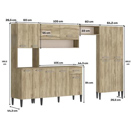 Imagem de Cozinha Completa Arizona Plus com Armário e Balcão Carraro