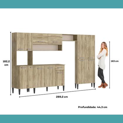 Imagem de Cozinha Completa Arizona Plus com Armário e Balcão Carraro