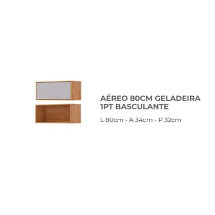 Imagem de Cozinha Completa Aurea 5 Peças c/ Torre Forno e Micro 270cm 100% MDF