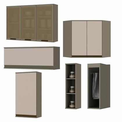 Imagem de Cozinha Completa Canto Oblíquo 11 Peças Connect - Móveis Henn