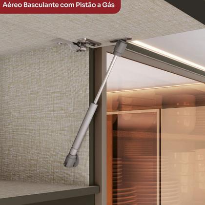 Imagem de Cozinha Completa Connect 12 Portas 2 Gavetas 100% Mdf Duna/Cristal - Henn