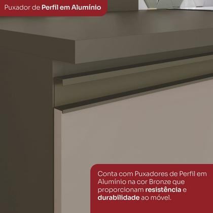 Imagem de Cozinha Completa Connect 12 Portas 2 Gavetas 100% Mdf Duna/Cristal - Henn