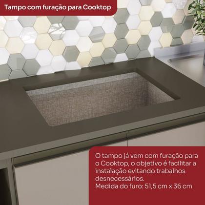 Imagem de Cozinha Completa Connect 12 Portas 2 Gavetas Duna/Cristal - Henn