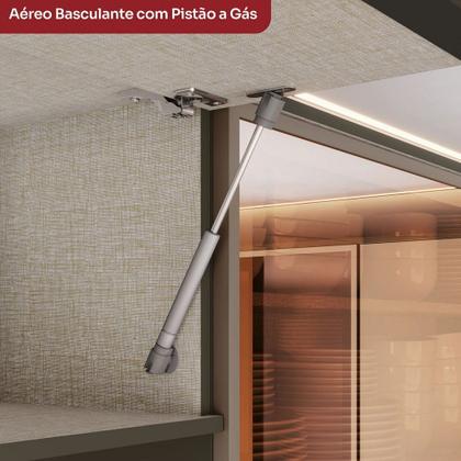 Imagem de Cozinha Completa Connect 12 Portas 2 Gavetas Duna/Cristal - Henn
