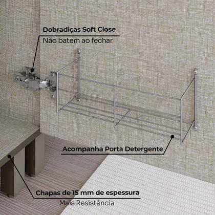 Imagem de Cozinha Completa Connect 12 Portas 2 Gavetas Duna/Cristal - Henn