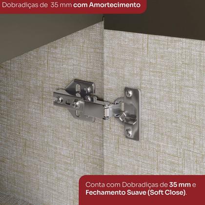 Imagem de Cozinha Completa Connect 13 Portas 2 Gavetas 100% Mdf Duna/Cristal - Henn