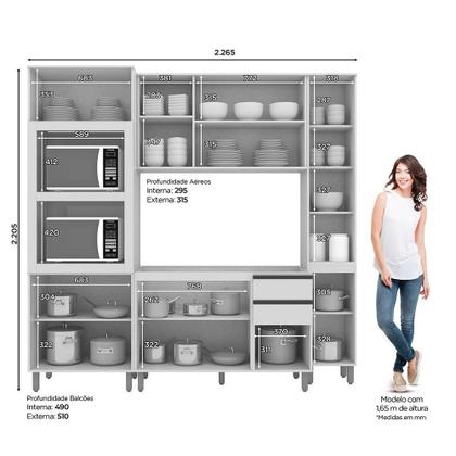 Imagem de Cozinha Completa Connect 4 Peças - Móveis Henn