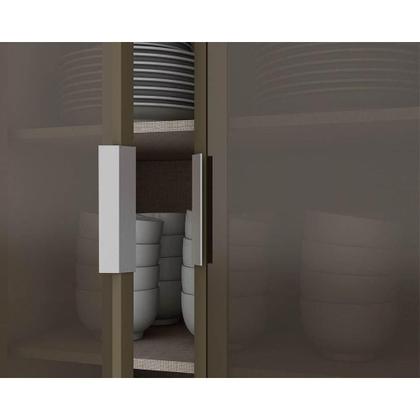 Imagem de Cozinha Completa Connect 7 Peças (2 Armários + 2 Paneleiros + 2 Balcões + 1 Complemento) C5P89 Off White - Henn