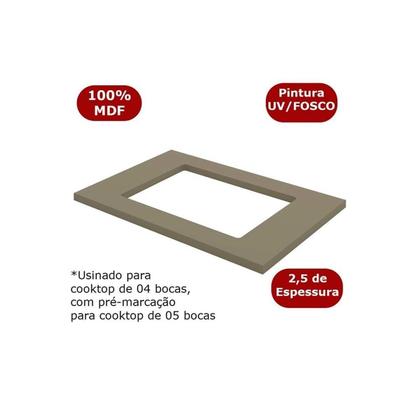 Imagem de Cozinha Completa Connect 8 Peças (5 Armários + 2 Balcões + 1Complemento) C5P68 Duna/Cristal - Henn