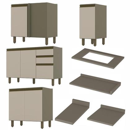 Imagem de Cozinha Completa de Canto 11 Peças Connect - Móveis Henn